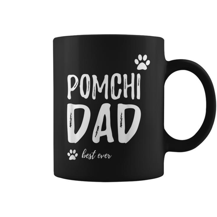 Pomchi Dog Dad Best Ever  Funny Gift Idea Gift For Mens Coffee Mug