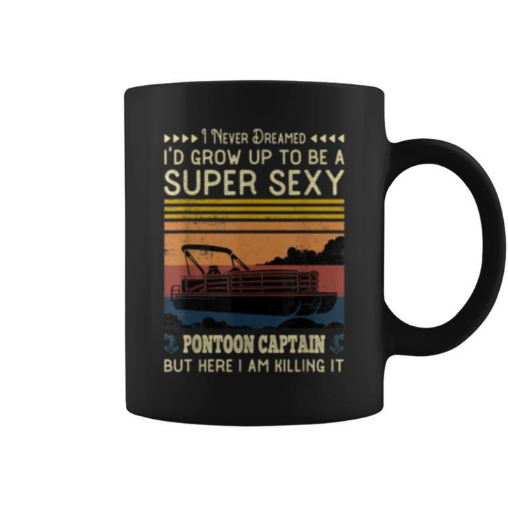 Pontoon Captain Funny Boaters Or Boat Driving Lovers Gift  Coffee Mug