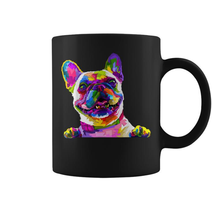 Pop Art Bulldog Gifts Mom Dog Dad Frenchie Coffee Mug