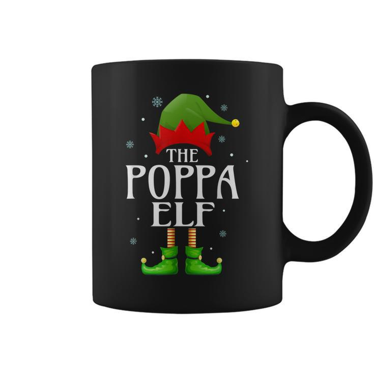 Poppa Elf Xmas Matching Family Group Christmas Grandpa Coffee Mug
