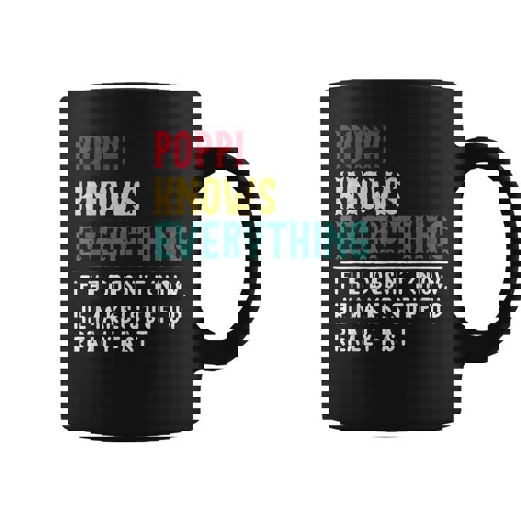 Poppi Know Everything Funny Fathers Day Gift For Grandpa Coffee Mug poppi-know-everything-funny-fathers-day-gift-for-grandpa-coffee-mug