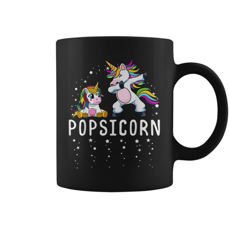 Popsicorn Dabbing Unicorn Grandpa And Baby Birthday Party Gift For Mens Coffee Mug