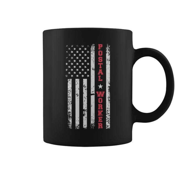 Post Office Patriotic Postal Worker American Flag   V2 Coffee Mug