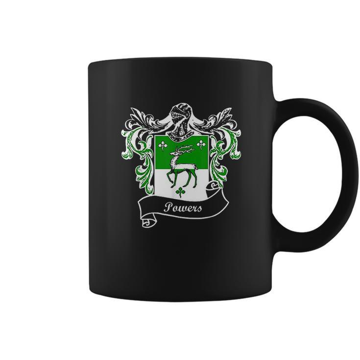 Powers Coat Of Arms Surname Last Name Family Crest Coffee Mug