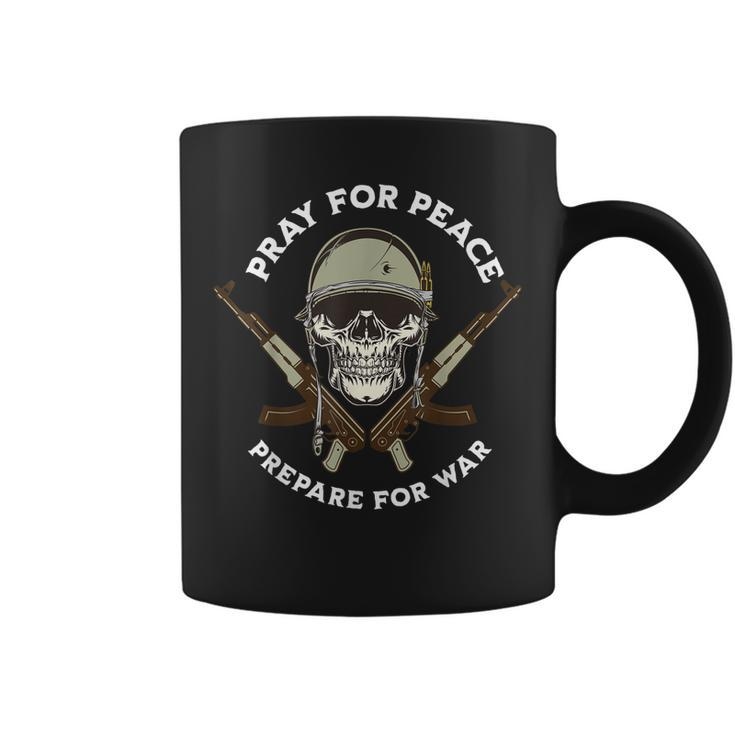 Pray For Peace Prepare For   Dad Father Coffee Mug
