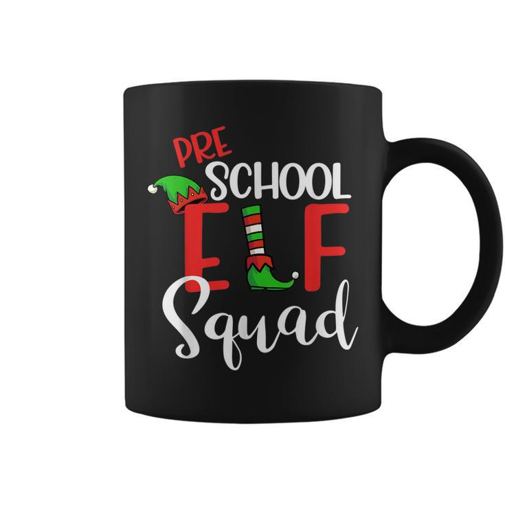 Pre School Elf Squad Christmas Teacher Gift Funny Holiday Coffee Mug