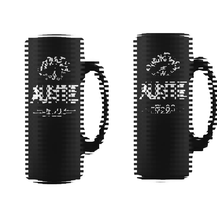Promoted To Auntie 2023 Future Soon To Be New Aunt 2023 T  Coffee Mug
