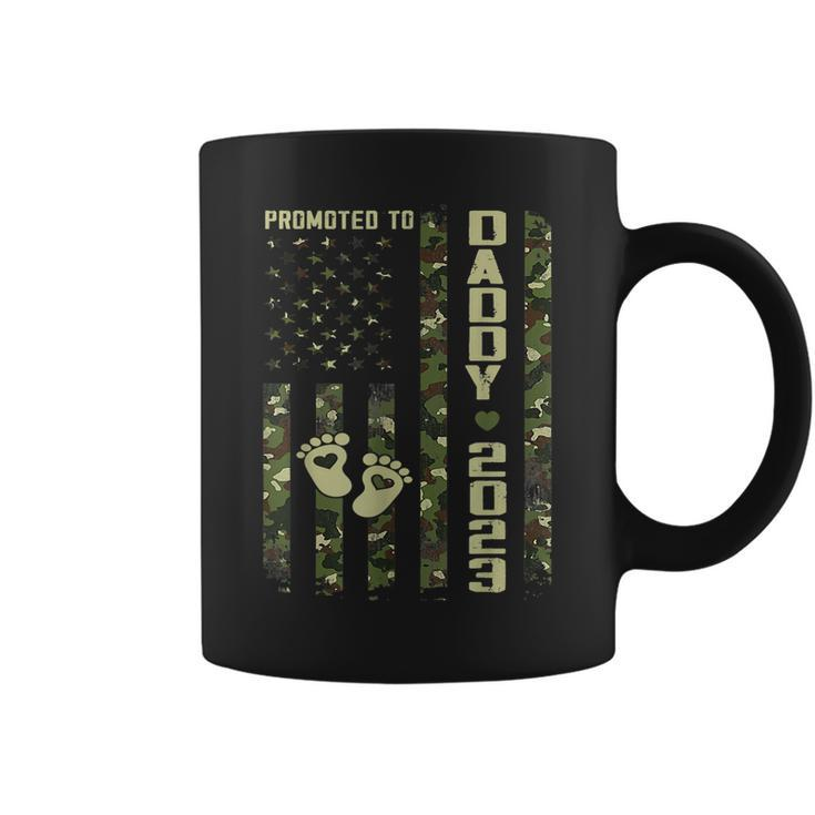 Promoted To Daddy 2023 First Time Fathers Day New Dad Gift Coffee Mug