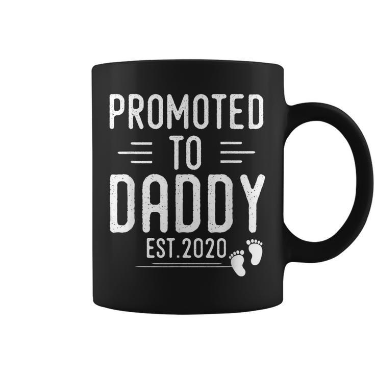 Promoted To Daddy  Est 2020 Best New Dad Gift Funny Gift For Mens Coffee Mug