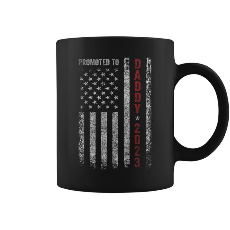 Promoted To Daddy Est 2023 First Time Dad Mens  Coffee Mug