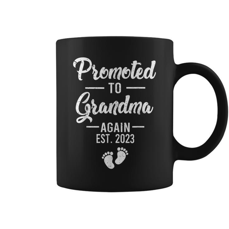 Promoted To Grandma Again 2023  Grandma To Be Again  Coffee Mug