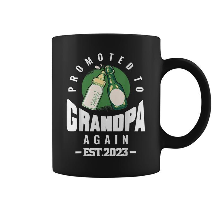 Promoted To Grandpa Again Est 2023 Pregnancy Announcement  Coffee Mug