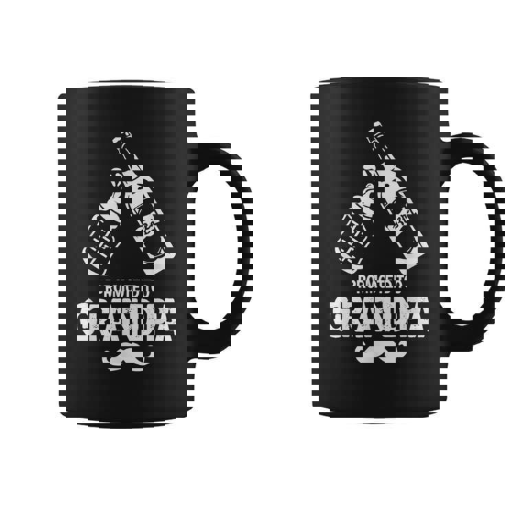 Promoted To Grandpa Beer Milk Bottle Cute  Coffee Mug