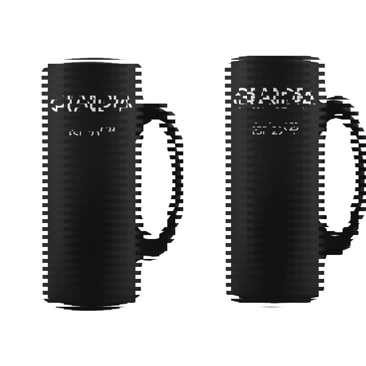 Promoted To Grandpa Est 2023 Gift New Grandpa Fathers Day Coffee Mug