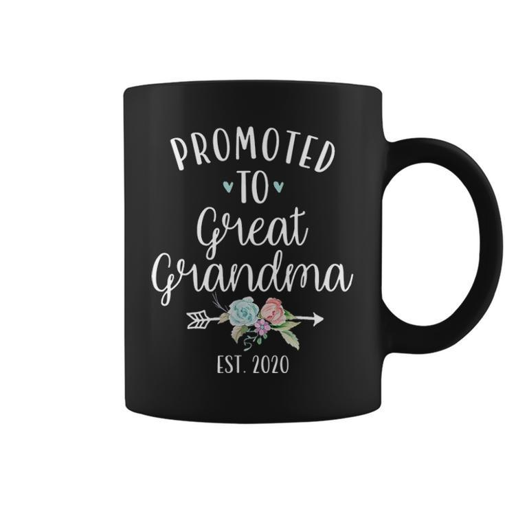 Promoted To Great Grandma 2020 Pregnancy Reveal Coffee Mug
