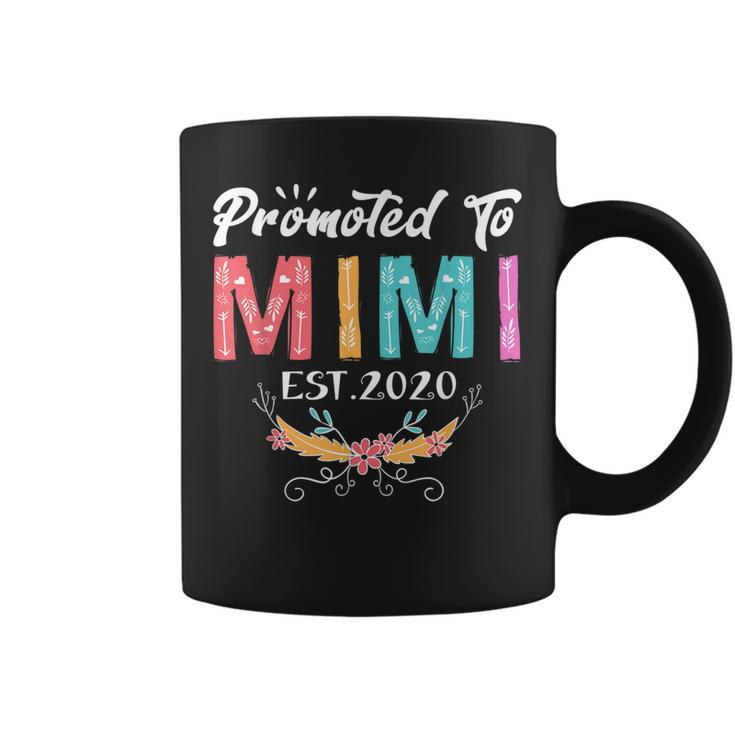 Promoted To Mimi Est 2020 Mothers Day Gift New Grandma Mama Coffee Mug