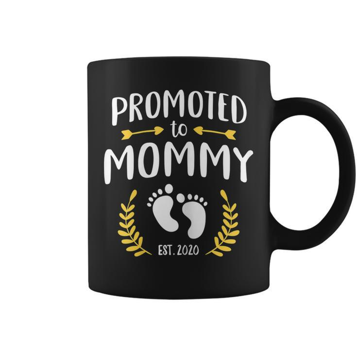 Promoted To Mommy  2020 Gift  Pregnancy Announcement Gift For Womens Coffee Mug