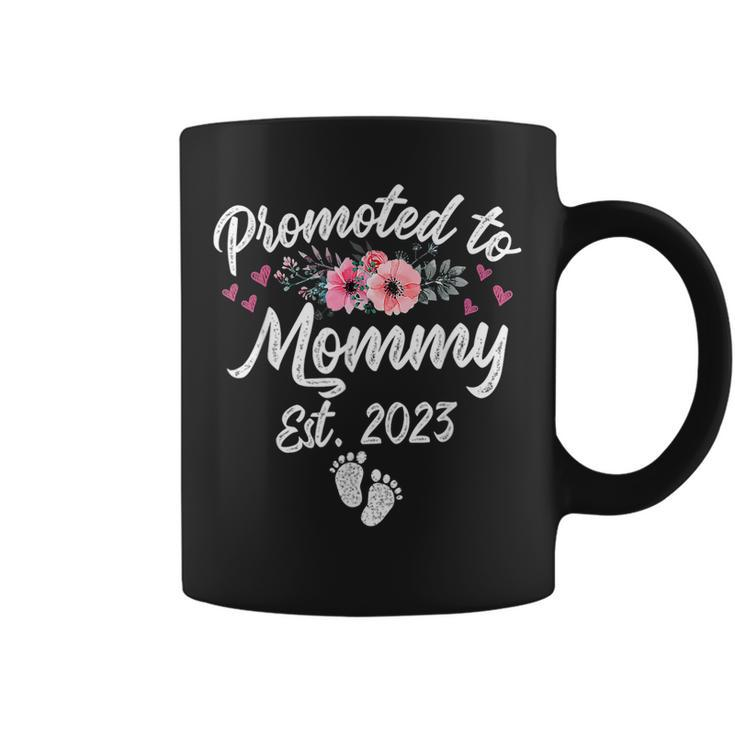 Promoted To Mommy Est 2023 New Mom Gift First Mommy  Coffee Mug