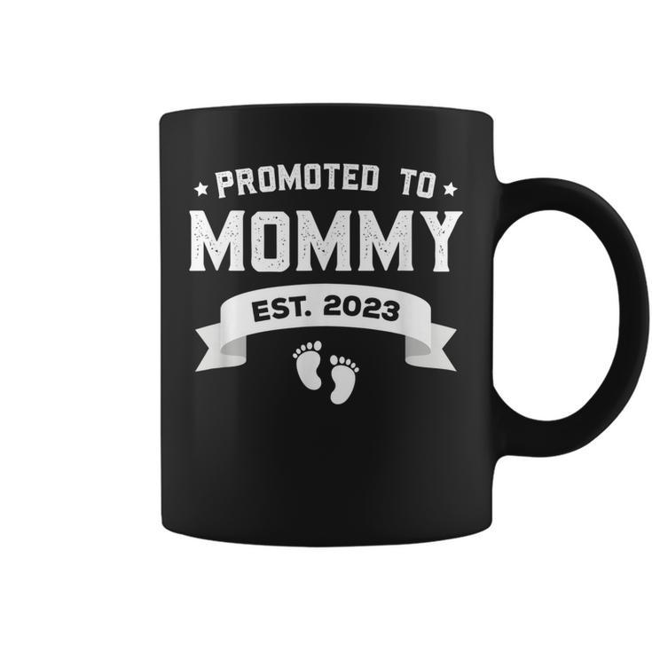 Promoted To Mommy Est 2023 New Mom Gift First Mommy  Coffee Mug