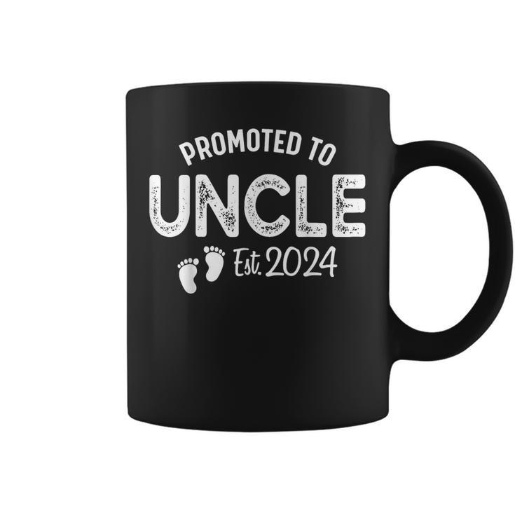 Promoted To Uncle 2024 Soon To Be Uncle Funny New Dad  Coffee Mug
