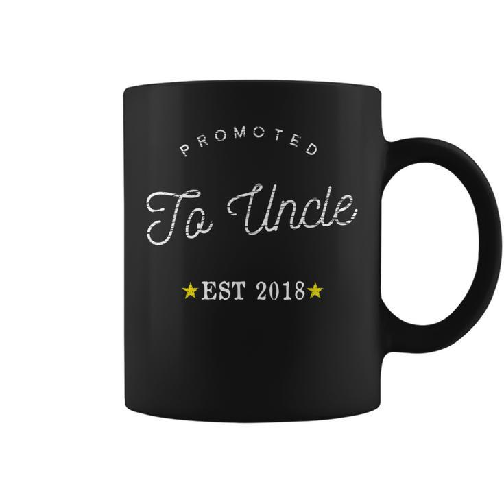 Promoted To Uncle  New Baby To Be Expecting Pop Retro Coffee Mug