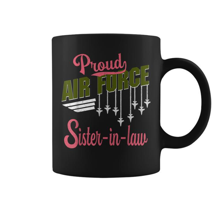Proud Air Force Sisterinlaw Sister Pride Military Family  Coffee Mug
