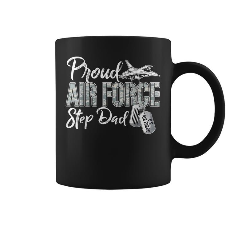 Proud Air Force Step Dad Air Force Graduation Usaf Step Dad Coffee Mug