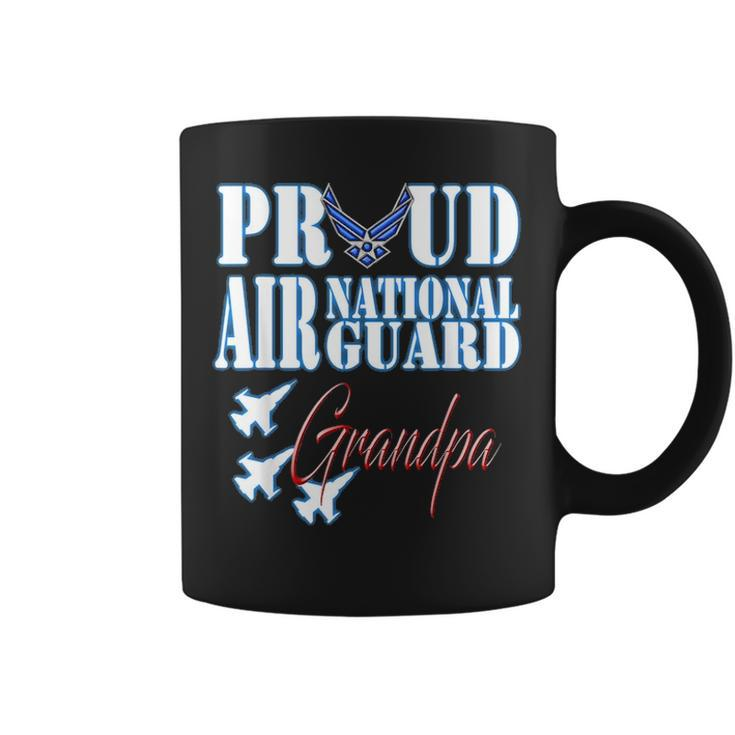 Proud Air National Guard Grandpa Air Force Fathers Day Coffee Mug