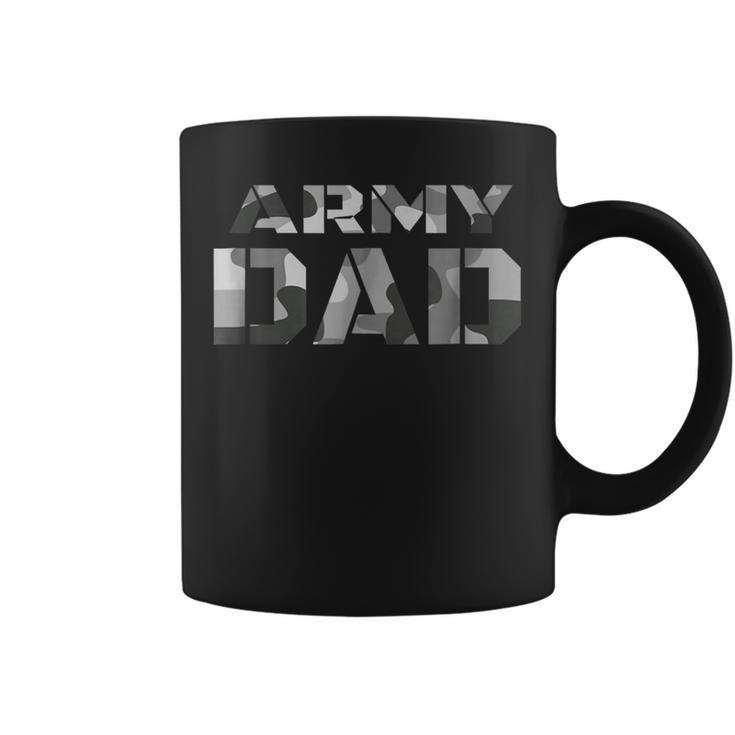 Proud Army Dad T  Military Father Camouflage  Coffee Mug