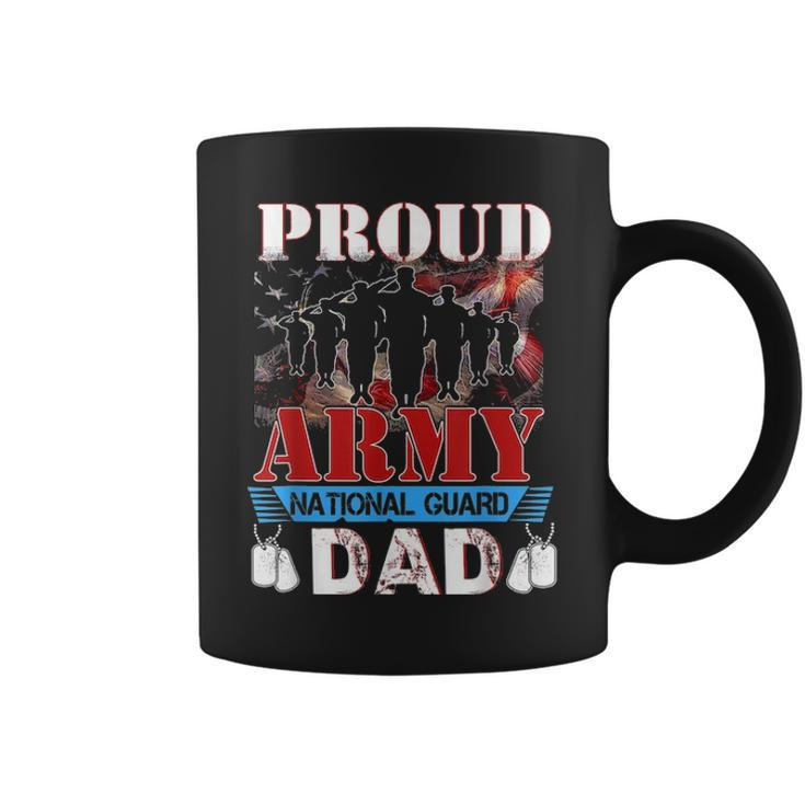 Proud Army National Guard Dad Fathers Day   Veteran Coffee Mug