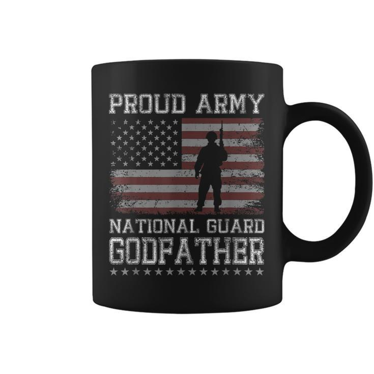 Proud Army National Guard Godfather  Us Military Gift Gift For Mens Coffee Mug