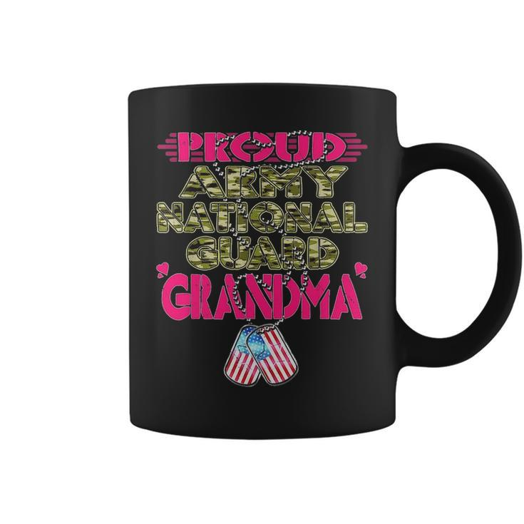 Proud Army National Guard Grandma Dog Tags - Military Family Coffee Mug