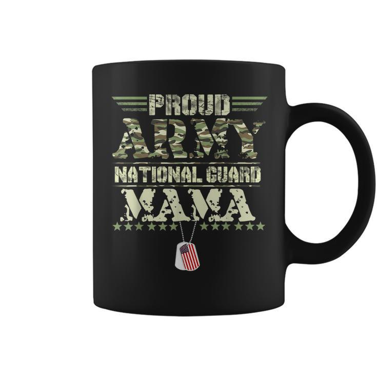 Proud Army National Guard Mama Dog Tags Military Sibling Coffee Mug