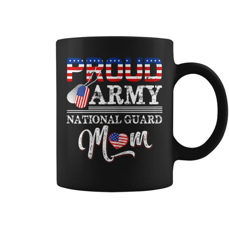 Proud Army National Guard Mom Us American Flag Pride Gift  Gift For Womens Coffee Mug