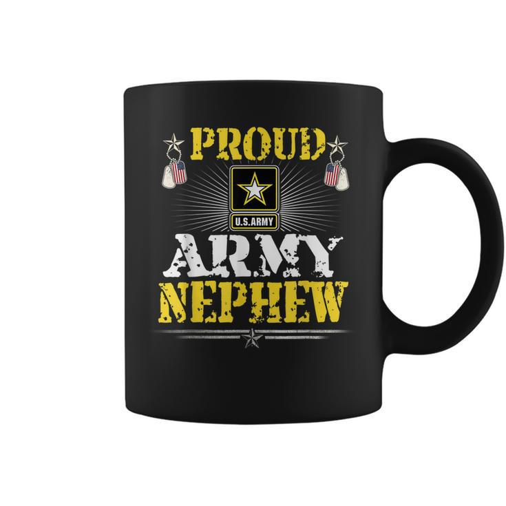 Proud Army Nephew  Military Family Veteran Pride  Coffee Mug
