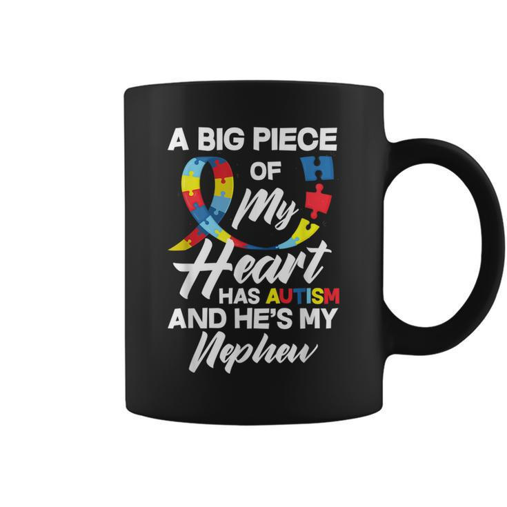 Proud Autism Aunt  Uncle Autistic Nephew Autism Awareness  Coffee Mug