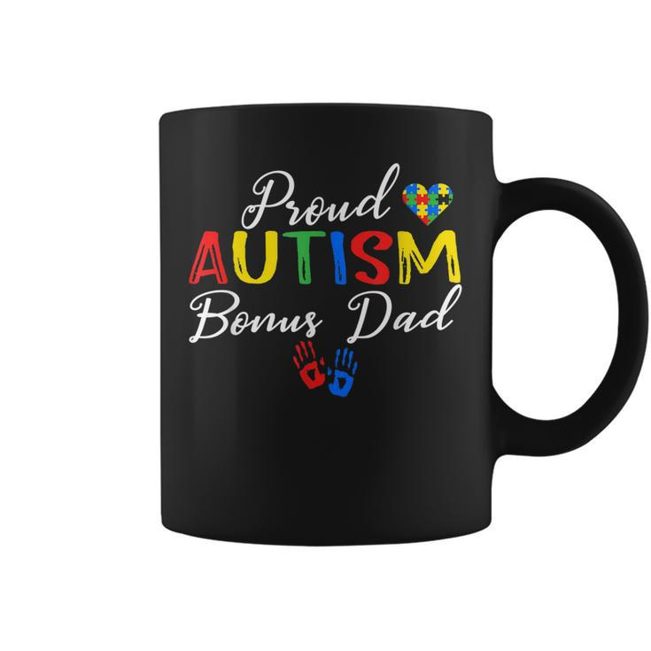 Proud Autism Bonusdad Autism Awareness Autistic Support Gift For Mens Coffee Mug