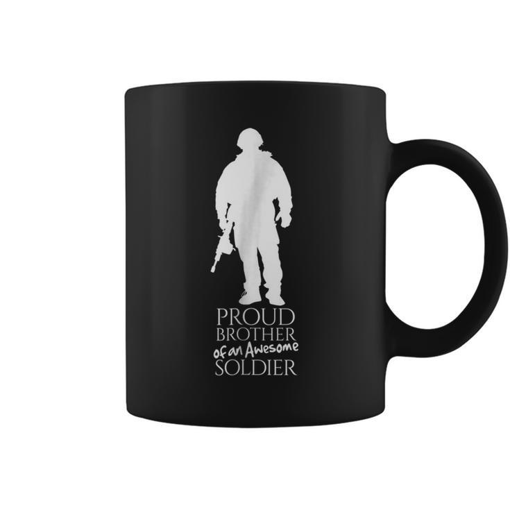 Proud Brother Of A Soldier Sole Silhouette Military T Coffee Mug