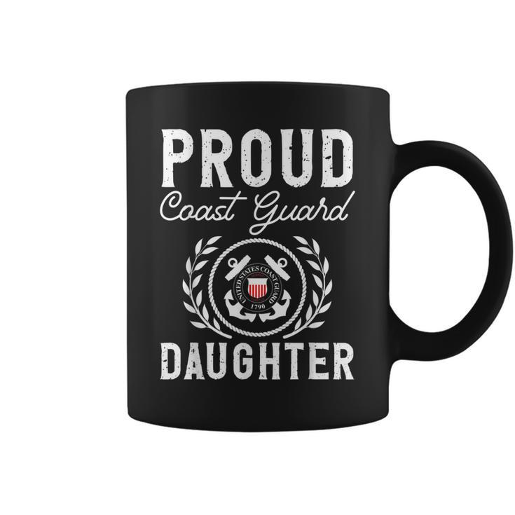 Proud Coast Guard Daughter Forces Coast Guard  Coffee Mug