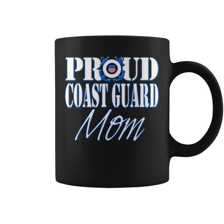 Proud Coast Guard Mom Us Military Mothers Day Women Coffee Mug