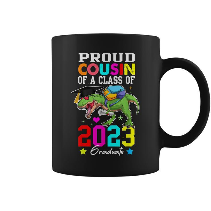 Proud Cousin Of A Class Of 2023 Graduate Senior Dinosaur 23  Coffee Mug
