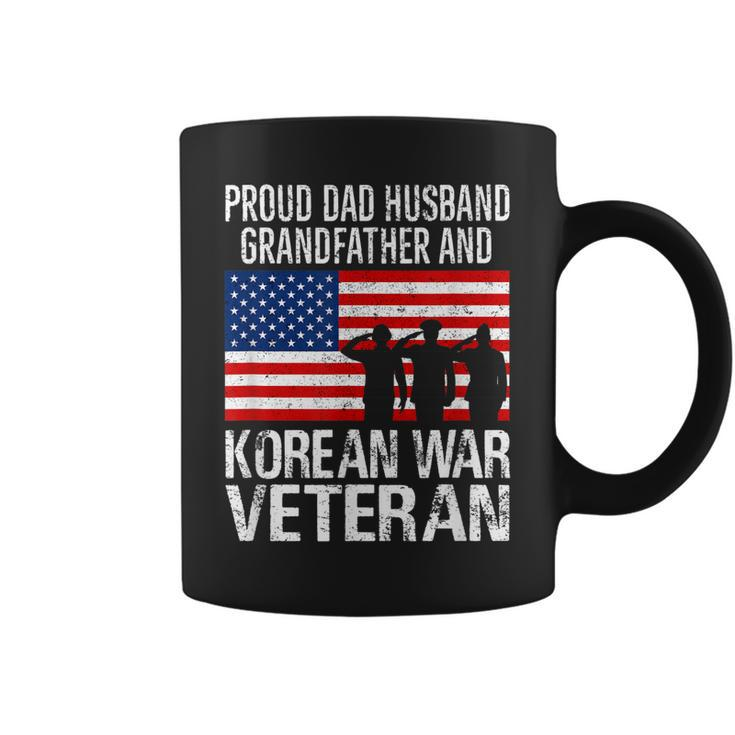 Proud Dad Husband Grandfather And Korean War Veteran Gift For Mens Coffee Mug