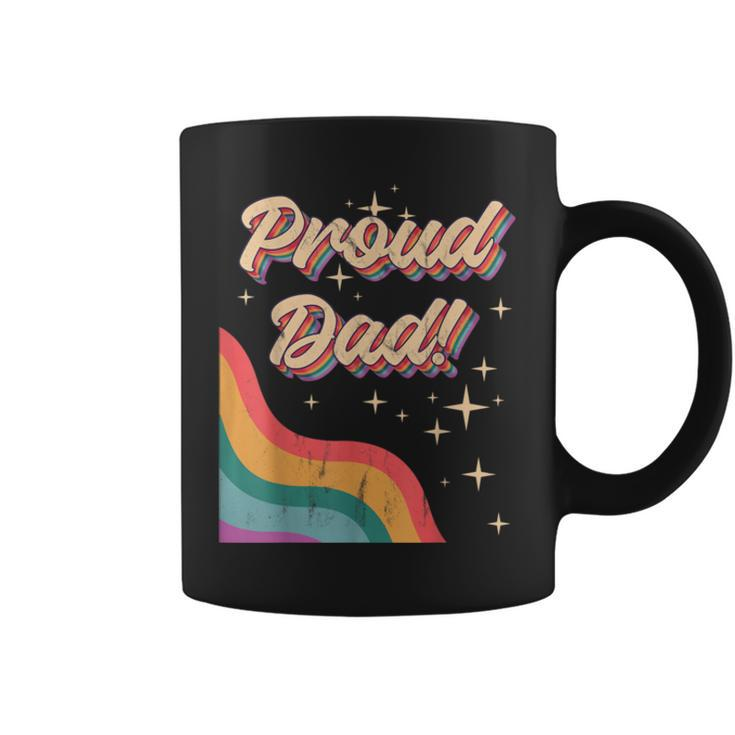 Proud Dad Lgbtq Pride Month Gay Parents Daddy Father Coffee Mug