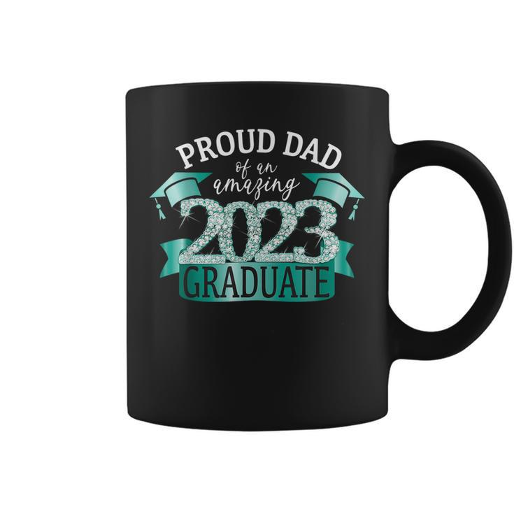 Proud Dad Of A 2023 Graduate Mint Green Party Outfit Decor Coffee Mug