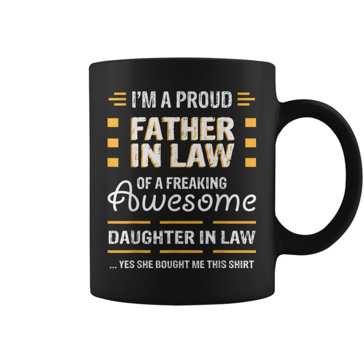 Proud Father In Law Gift From An Awesome Daughter In Law Coffee Mug