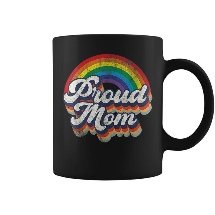 Proud Gay Pride Mom Mothers Day Gift Rainbow Flag Lgbt  Coffee Mug