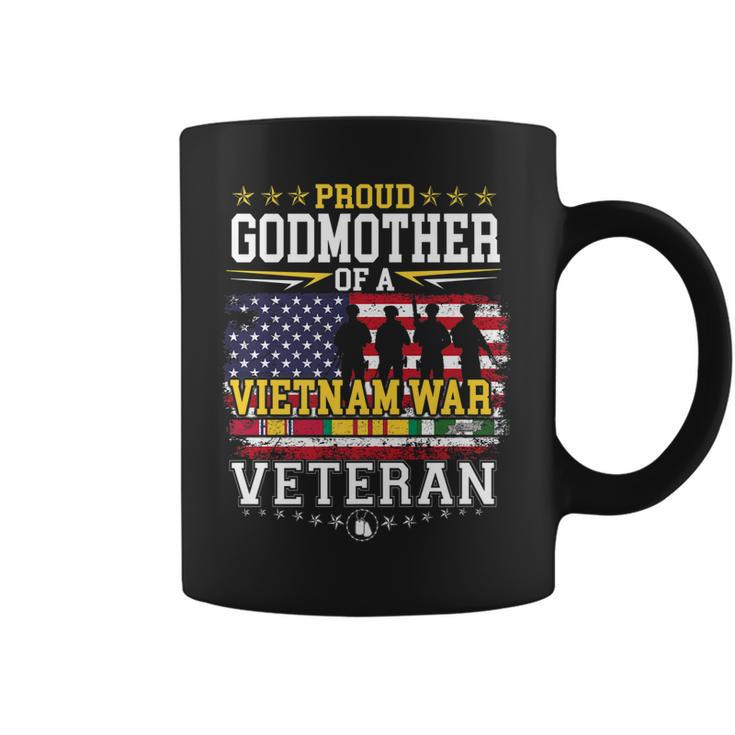 Proud Godmother Vietnam War Veteran Matching With Family   Coffee Mug