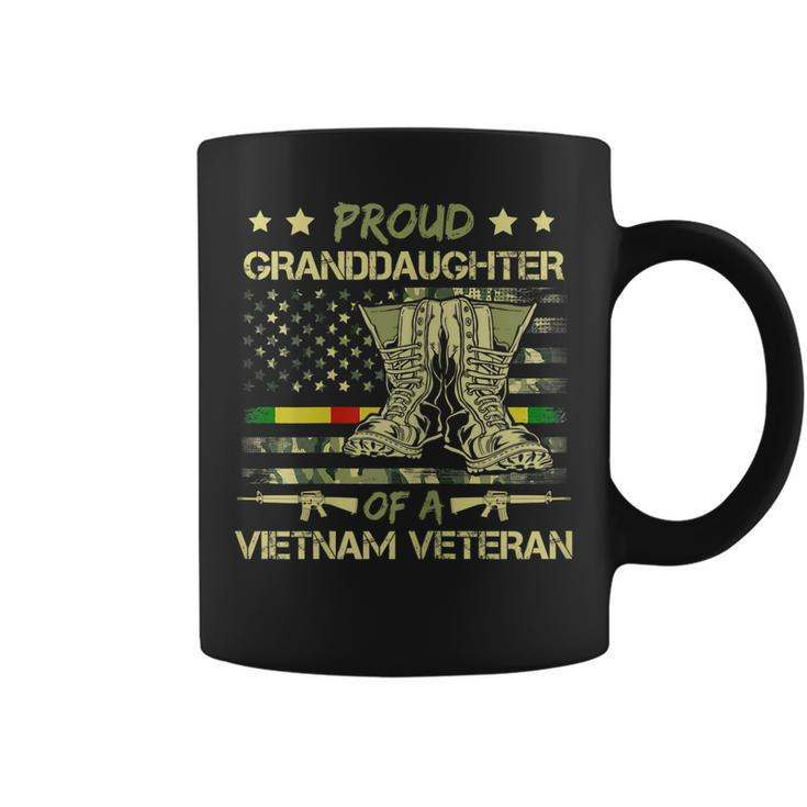Proud Granddaughter Of A Vietnam Veteran Camouflage Flag Coffee Mug