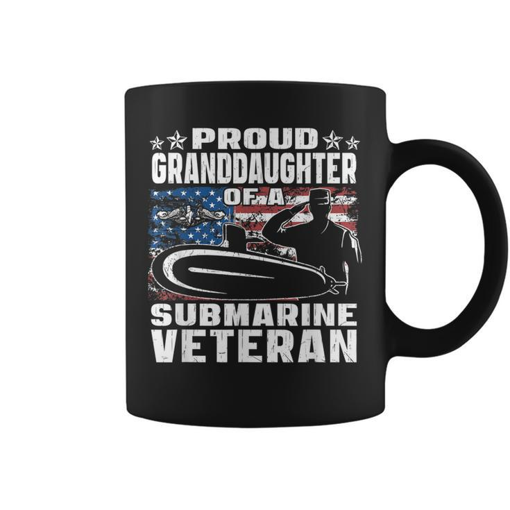 Proud Granddaughter Of Us Submarine Veteran Military Family Coffee Mug