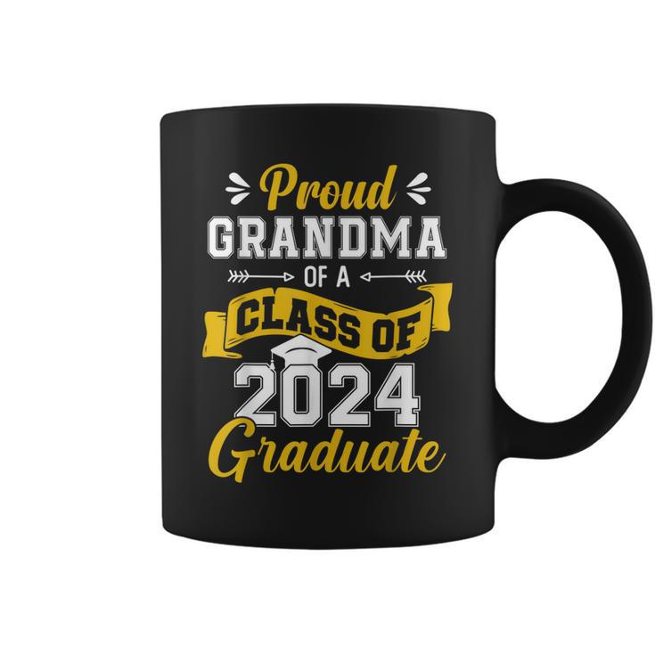 Proud Grandma Of A Class Of 2024 Graduate Senior Graduation Coffee Mug